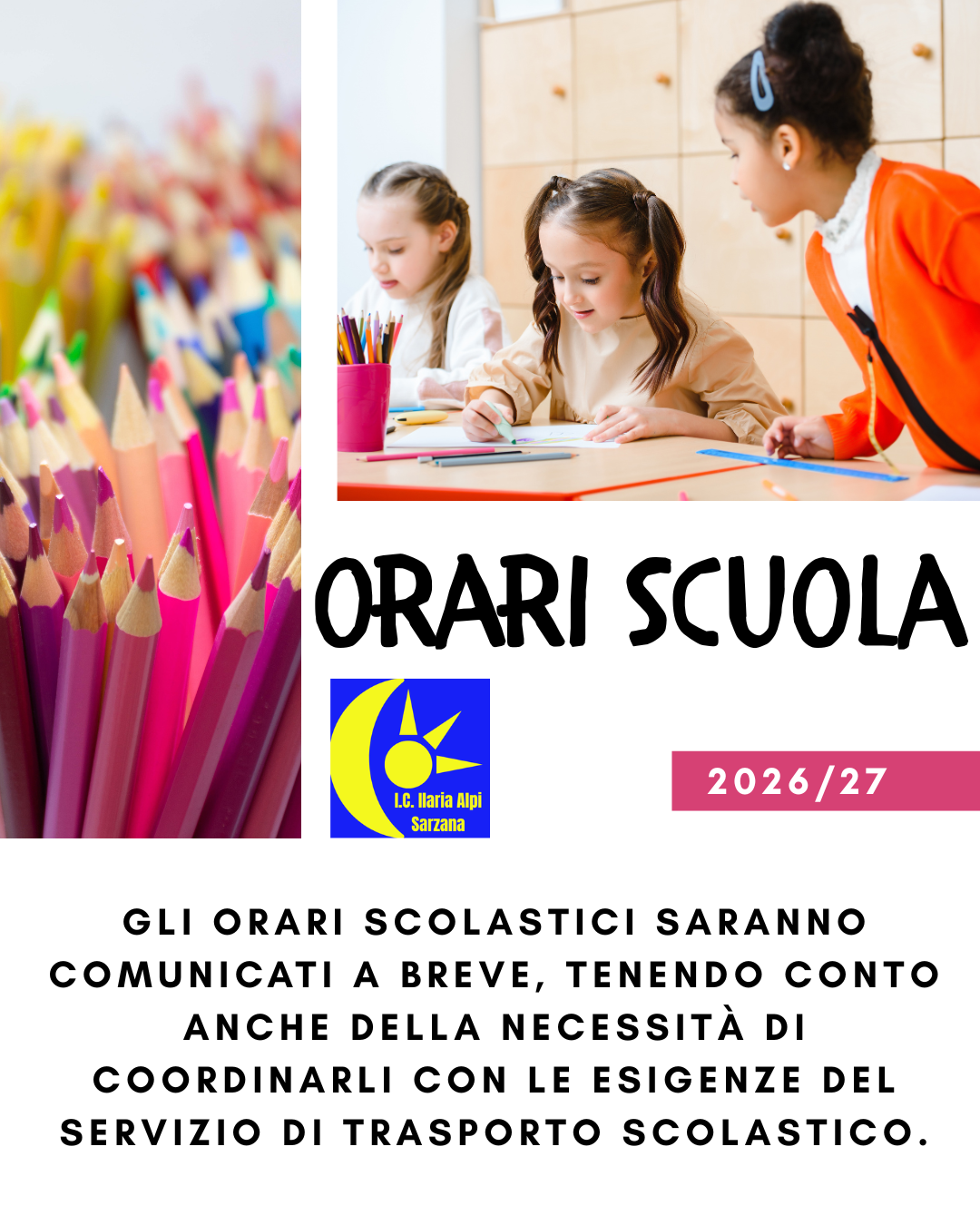 Orario scolastico 26/27